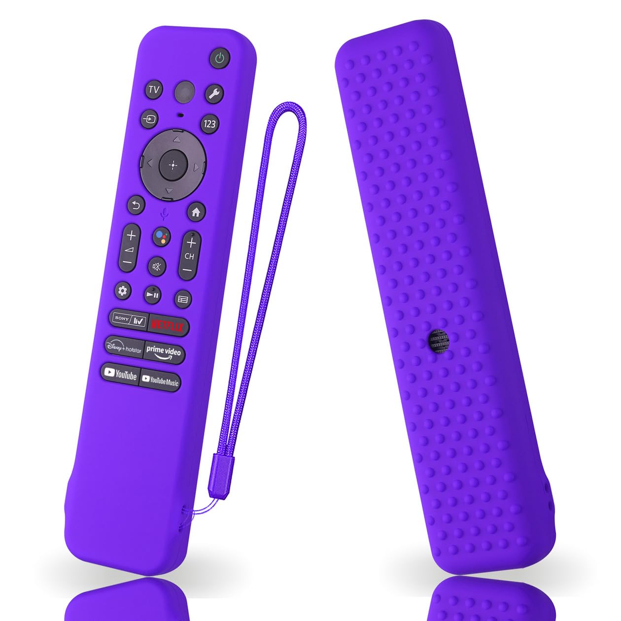 Coque En Silicone Pour Télécommande Sony RMF-TX910U RMF-TX810U Avec Cordon Bleu Clair