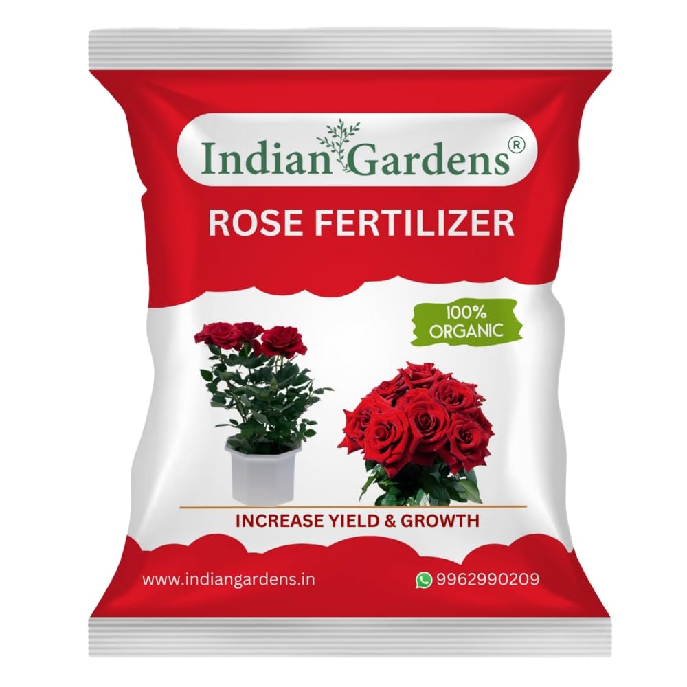 Indian Gardens Rose Fertilizer | Rose Plant Food For Flowering Plants | Flower Booster Granules | - 0.4 Kg