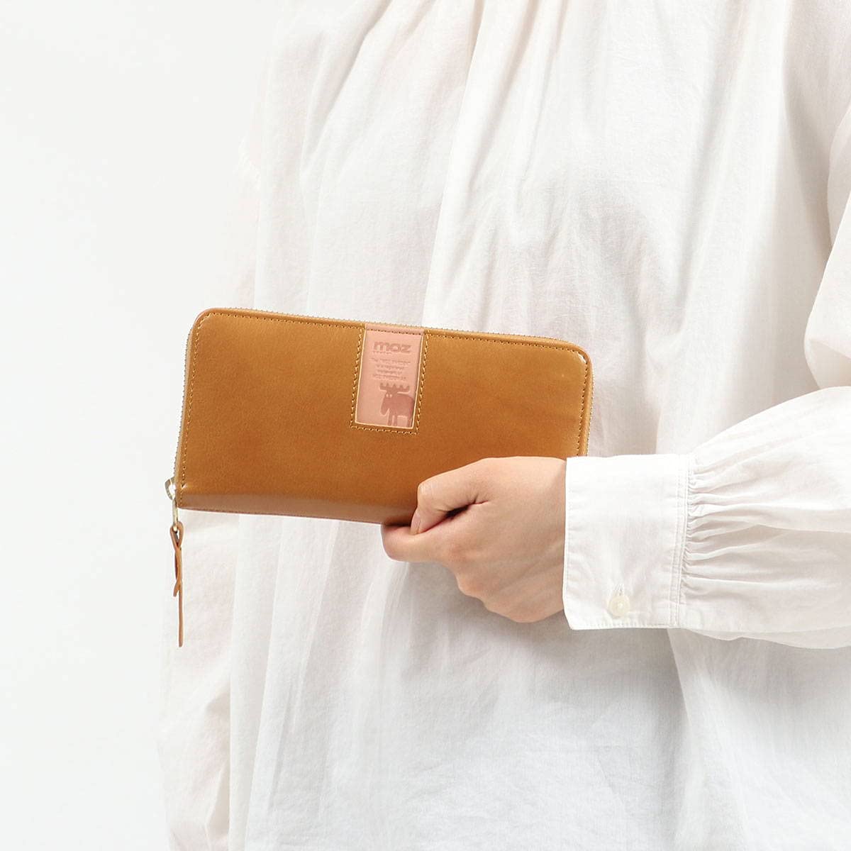 Amazon.co.jp: [モズ] 長財布 レザー ラウンドファスナー square