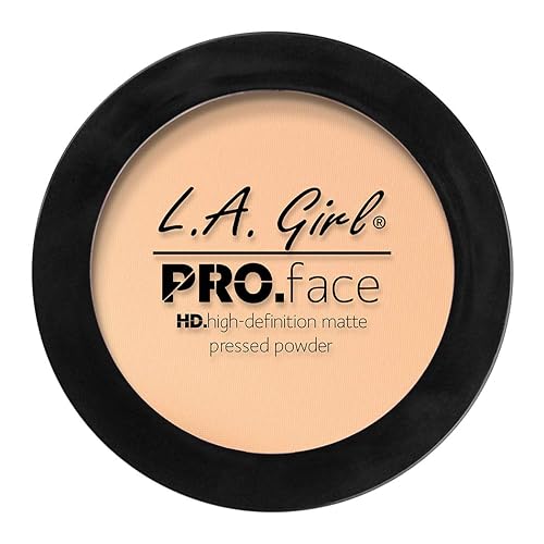 Miniatura 5 de L.A. Girl Pro Face HD Polvo prensado mate, beige nude, 0.25 onzas (paquete de 3) (GPP605)