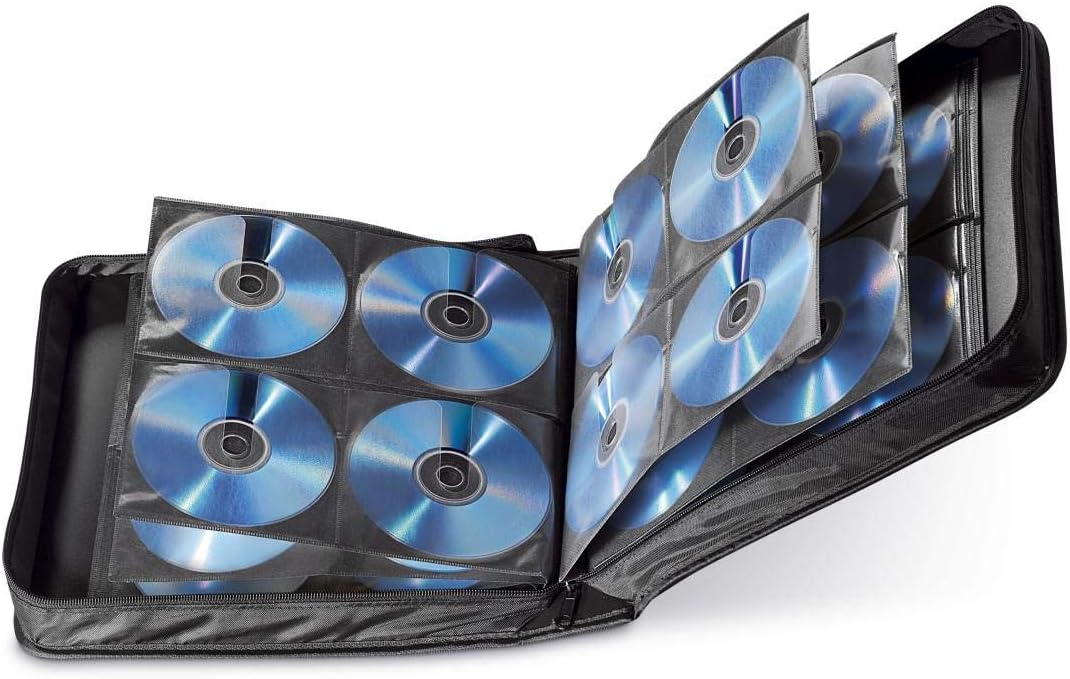 Caselogic CD Wallet Organiser holds 224 CDs, Black CD Wallet (Cdw208