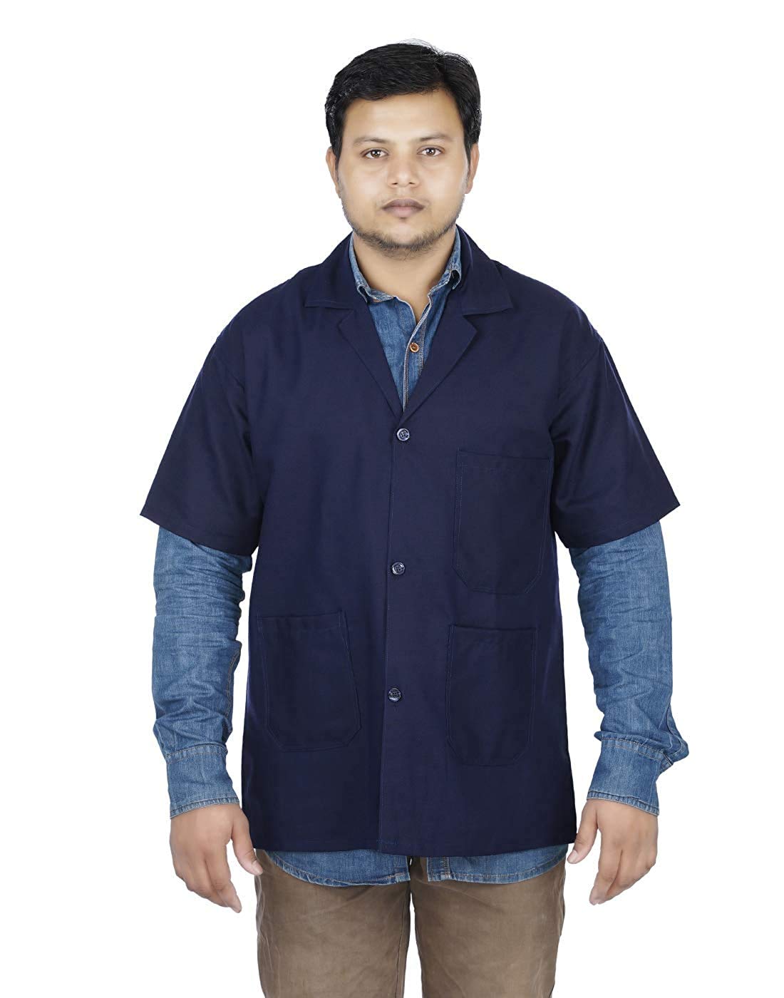 PROLIFEHalf Sleeves LAB Coat Nurses Laboratory Technicians Medical Students Pharmacists