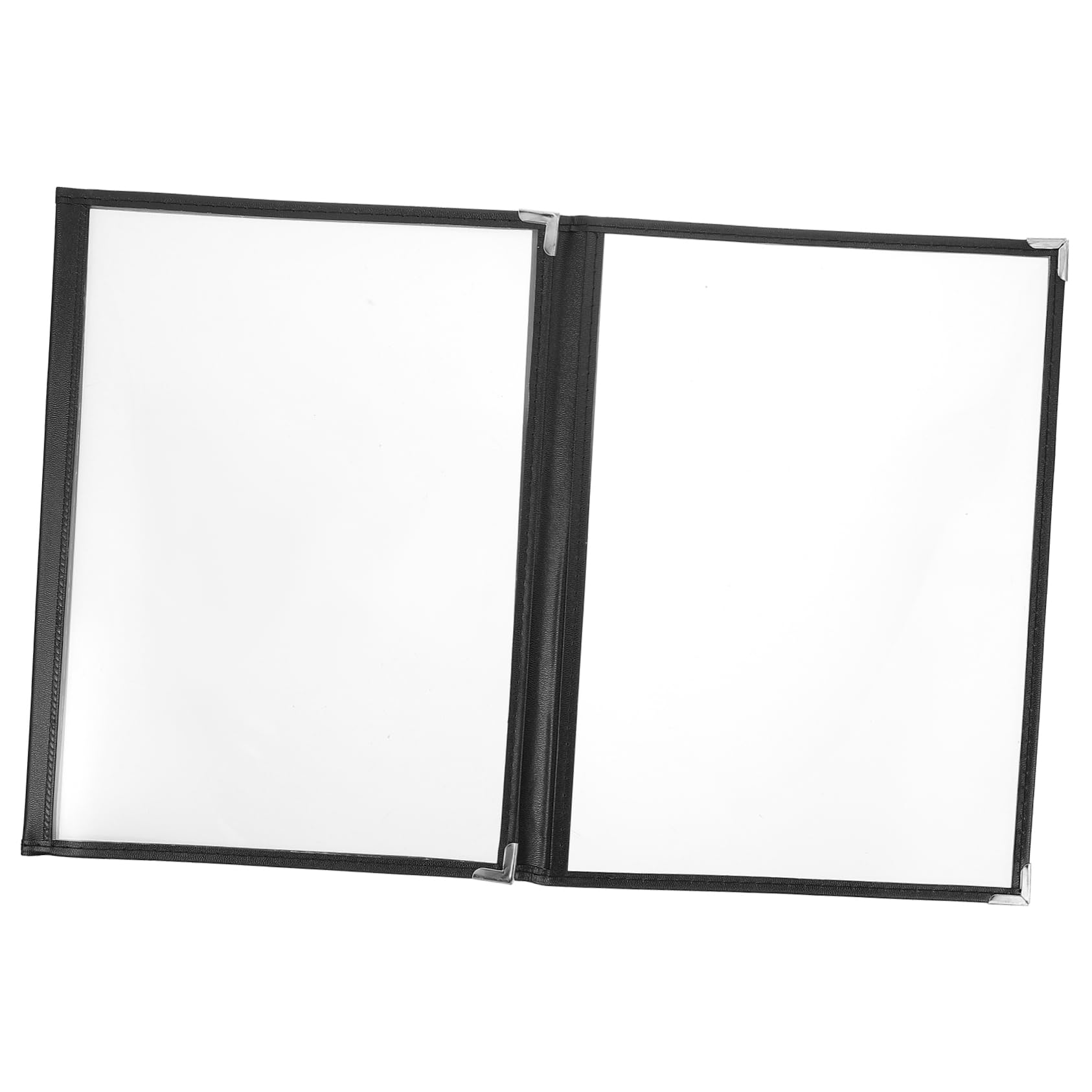 Cabilock Elegant PVC Menu Folder Separator Restaurant Binder Cover for Menu Sleeves Binder