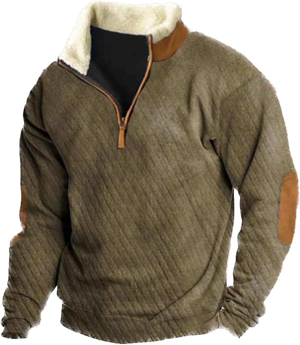 LOAIHA Mens Quarter Zip Sweatshirt Western Retro Pullover Sweatshirt Mens Stitching Color Fleece Aztec Sweatshirt