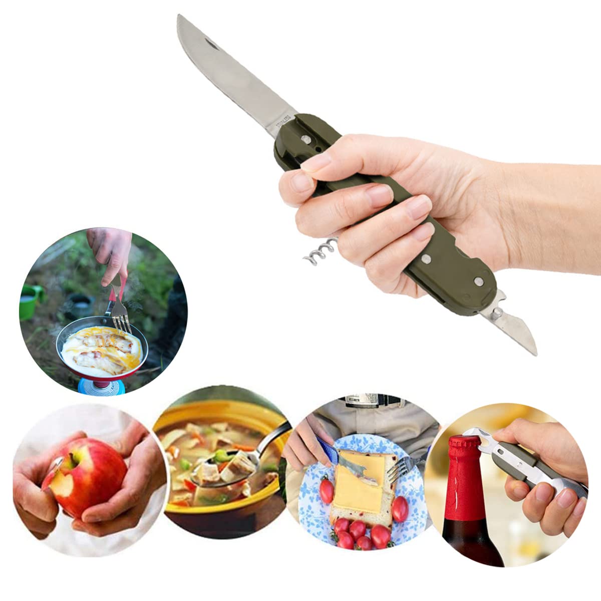 Set Posate Da Viaggio 2 Pezzi - Con Custodia, Leggere E Riutilizzabili, Per Scuola, Picnic E Campeggio - Foto 5