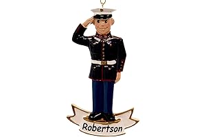 Kurt Adler USMC Marines Christmas Tree Ornament