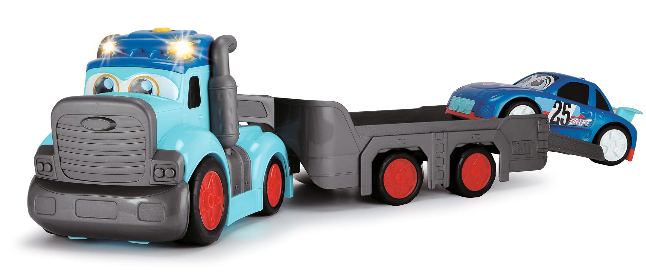 Dickie Toys 203819011 Happy Truck - Rimorchio per Auto, 60 cm, batterie Incluse, Multicolore