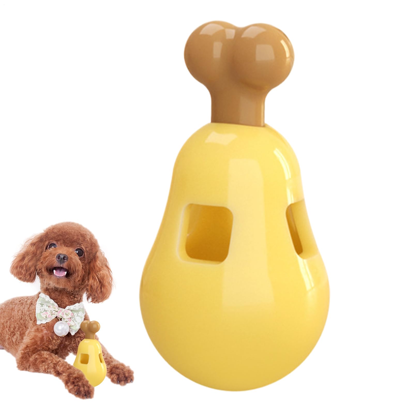 Jouet distributeur de prix pour chiens en forme de cuisse de poulet pour chiot