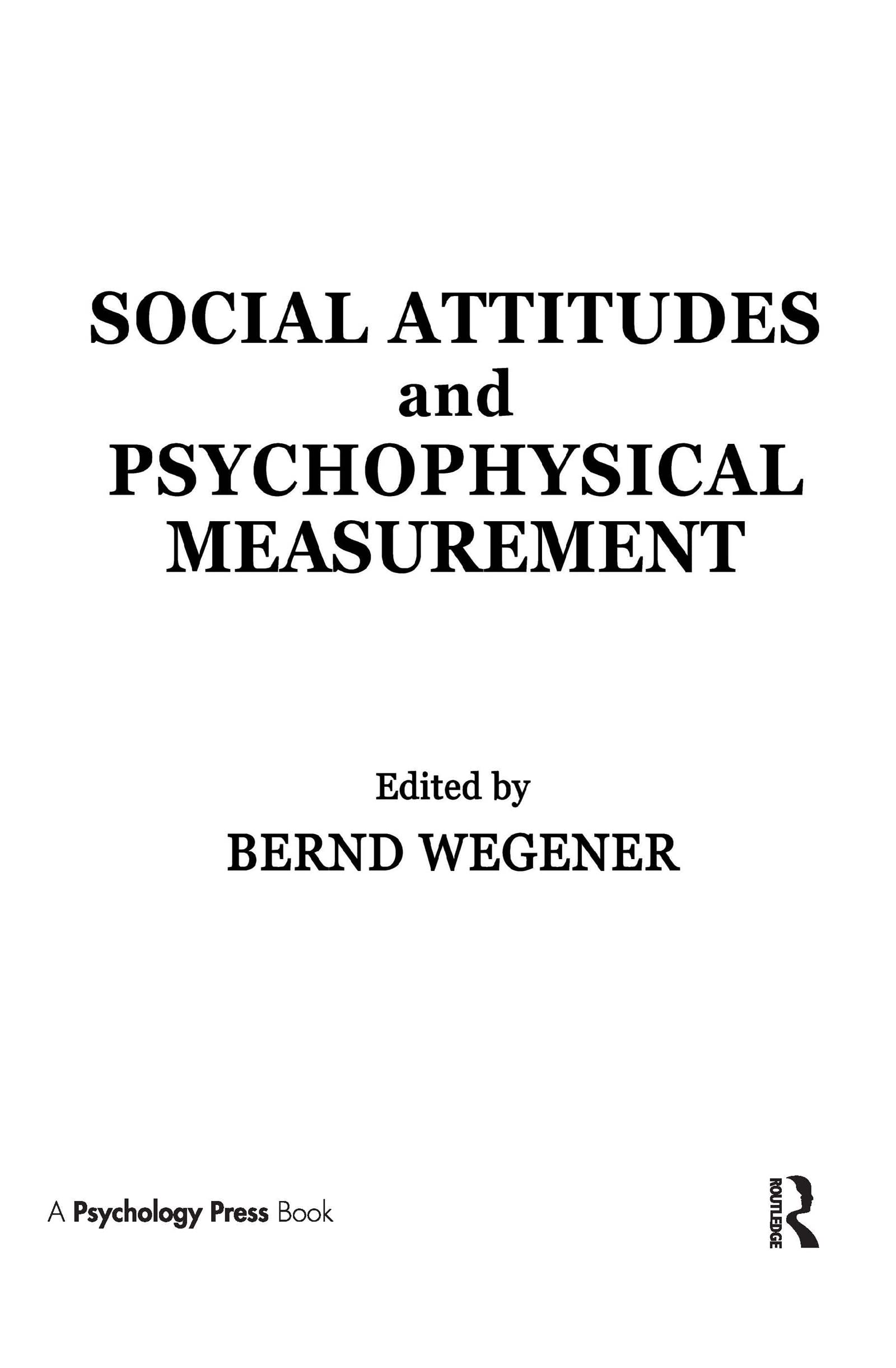 Social Attitudes & Psychophysical Measurement
