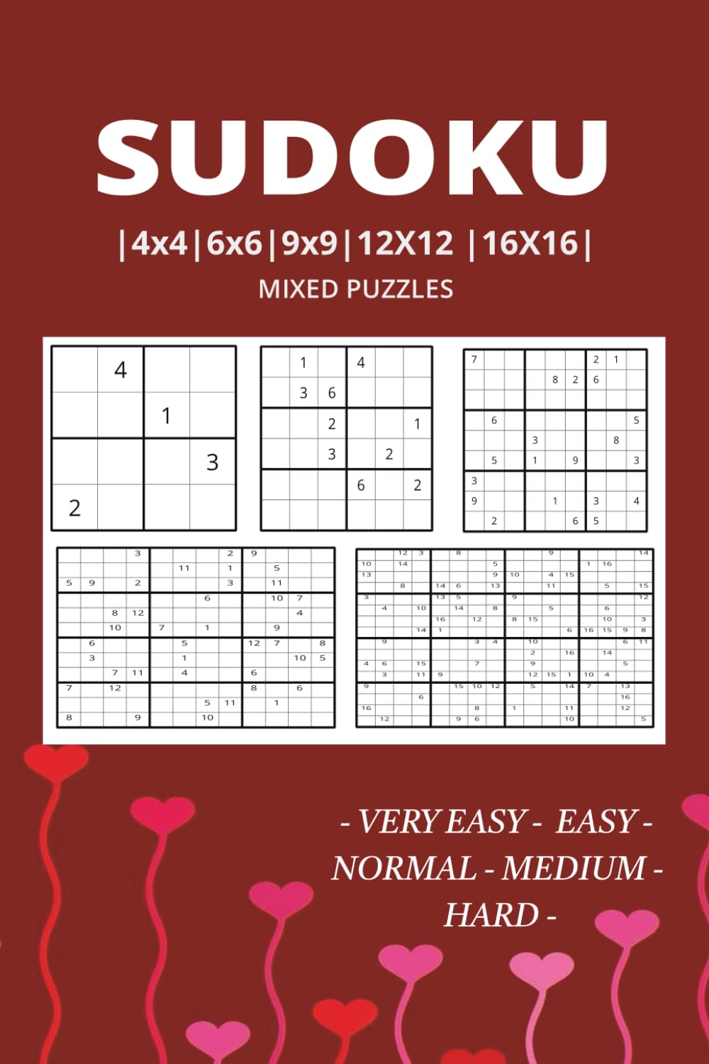 Pretty Pocket Sudoku: Sudoku Pretty Pocket | Mixed Puzzles | 4x6 Inches, 110 pages | 50+ Very Easy to Hard Puzzles | Solutions Included