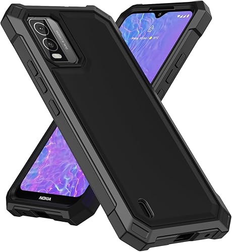 Miniatura 7 de Funda para Nokia C210 con protector de pantalla, funda para teléfono celular Nokia C210 frente y trasera, protección de cuerpo completo, parte