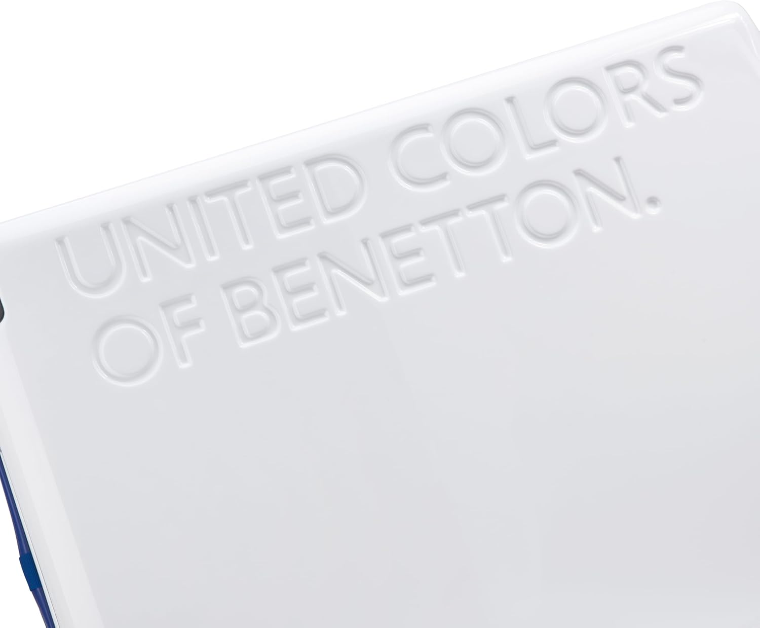 United Colors of Benetton United Hardside Luggage with Spinner Wheels, White, Checked-Large 27 Inch