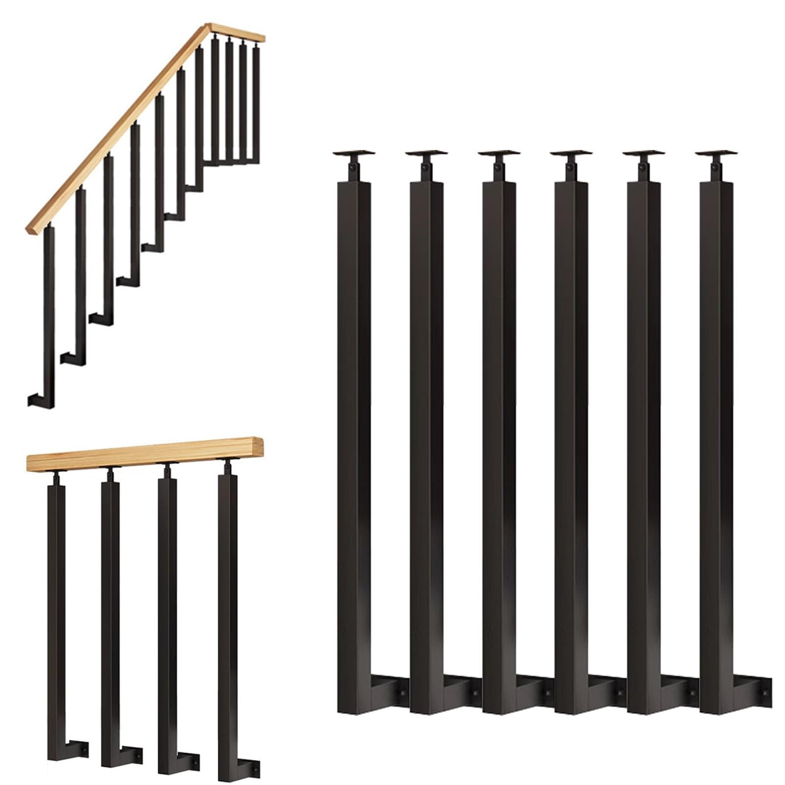 Balustres d'escalier à angle réglable pour éliminer les risques de chute