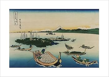 浮世絵 vintage poster The Great Wave off Kanagawa Poster, Japan Print, Katsushika
