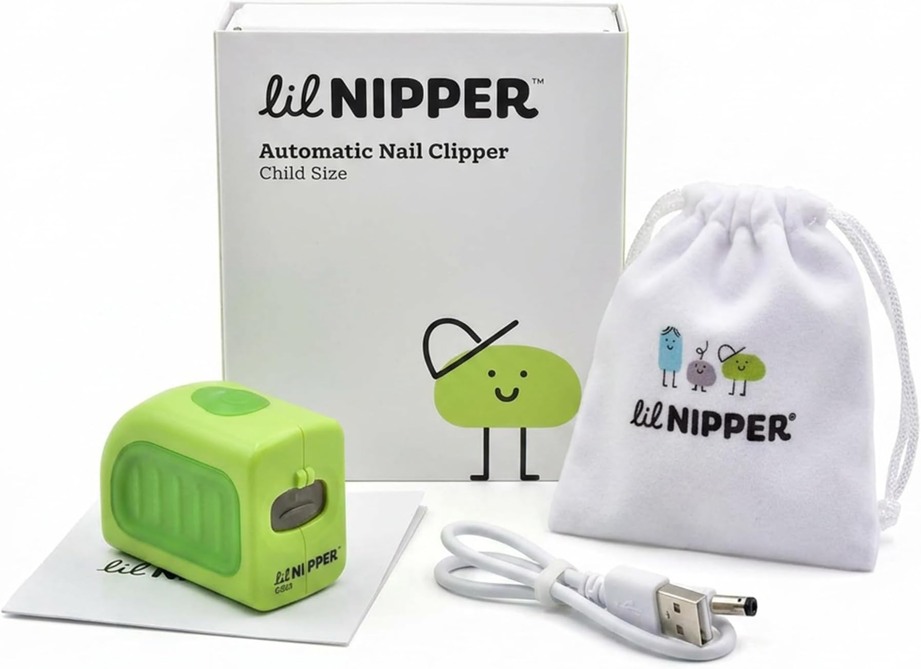 Lil Nipper Electric Nail Clipper with Catcher for Kids, Children, Tweens - Sa...