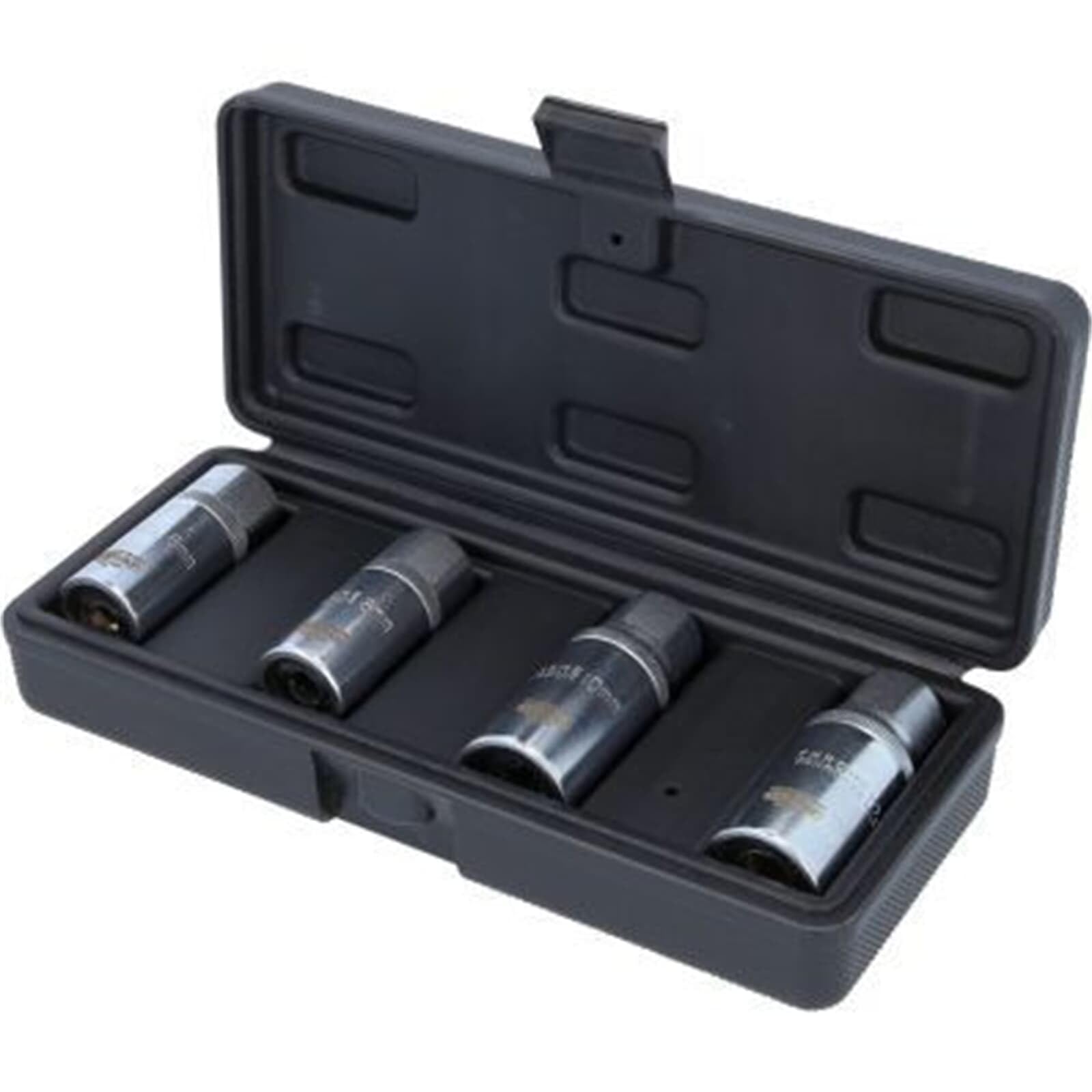 KS Tools 152.1100 1/2" Serie di Estrattori per Prigionieri, 4 Pezzi, Esecuzione a Rulli Eccentrici, per Filettatura Destra e Sinistra, in Astuccio in Plastica