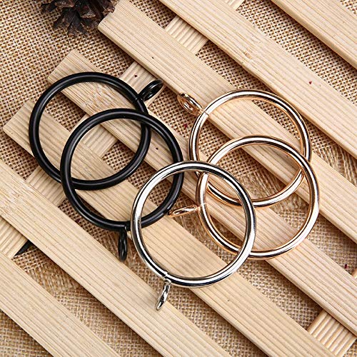 Gardinenzubehör Vorhanghaken Römische Ringe Metall Gardinenstange Haken Ringe Vorhangzubehör Silber Schwarz Golden 38/45mm Hakenringe CP055-30