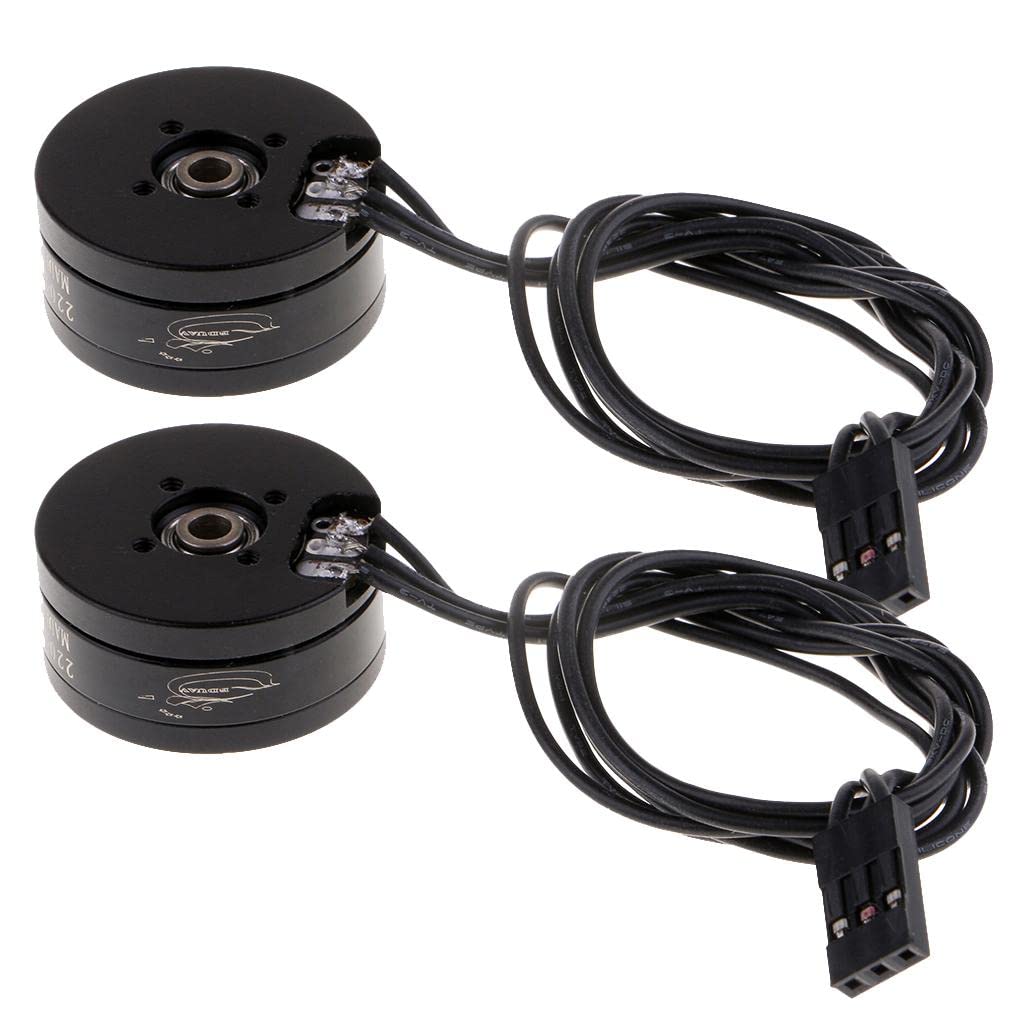 2 Motori Brushless 2204 260kv per Gimbal di Elicotteri RC con Gimbal per Fotocamera 808
