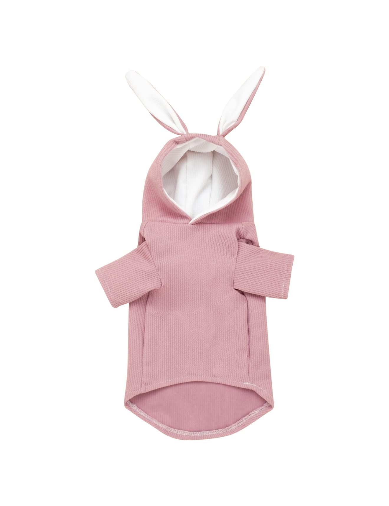 Pet Rabbit Costume Hooded for Small Dogs and Cats (Pink,X Large)