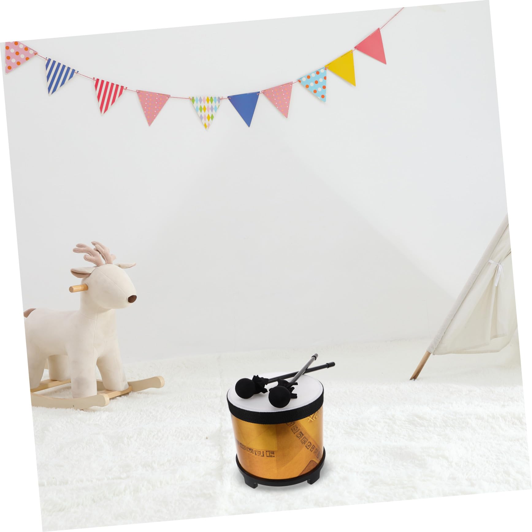 MAGICLULU Instrumentos de Percusión para Batería de Suelo Educativa con Mazos Instrumento Orff para Educación Temprana para Actividades Musicales Colegios y Jardines de Infancia Adecuado