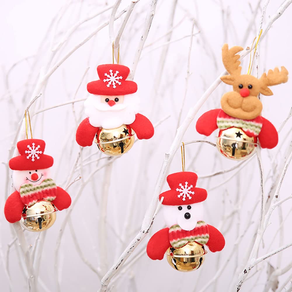 Kerst kleine bel, 16 stuks vintage jingle bells bronzen toon bellen messing bel slee bellen hond deurbel ophangingen for kerst windgong maken ambachten decoraties (Color : Coffee