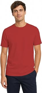100% Cotton Premium Crew Neck T-Shirt, Classic Tee for Men Short Sleeve | No Poking Labels, Ultra-Soft, Breathable, Everyday Essential, All Day Active Wear