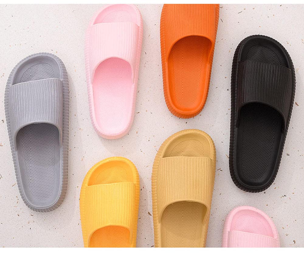 Zapatillas Casa Chanclas Sandalias Zapatillas De Fondo Grueso Zapatillas De Casa con Suela Hombres Mujeres Chanclas De Baño Antideslizantes Sandalias De Playa