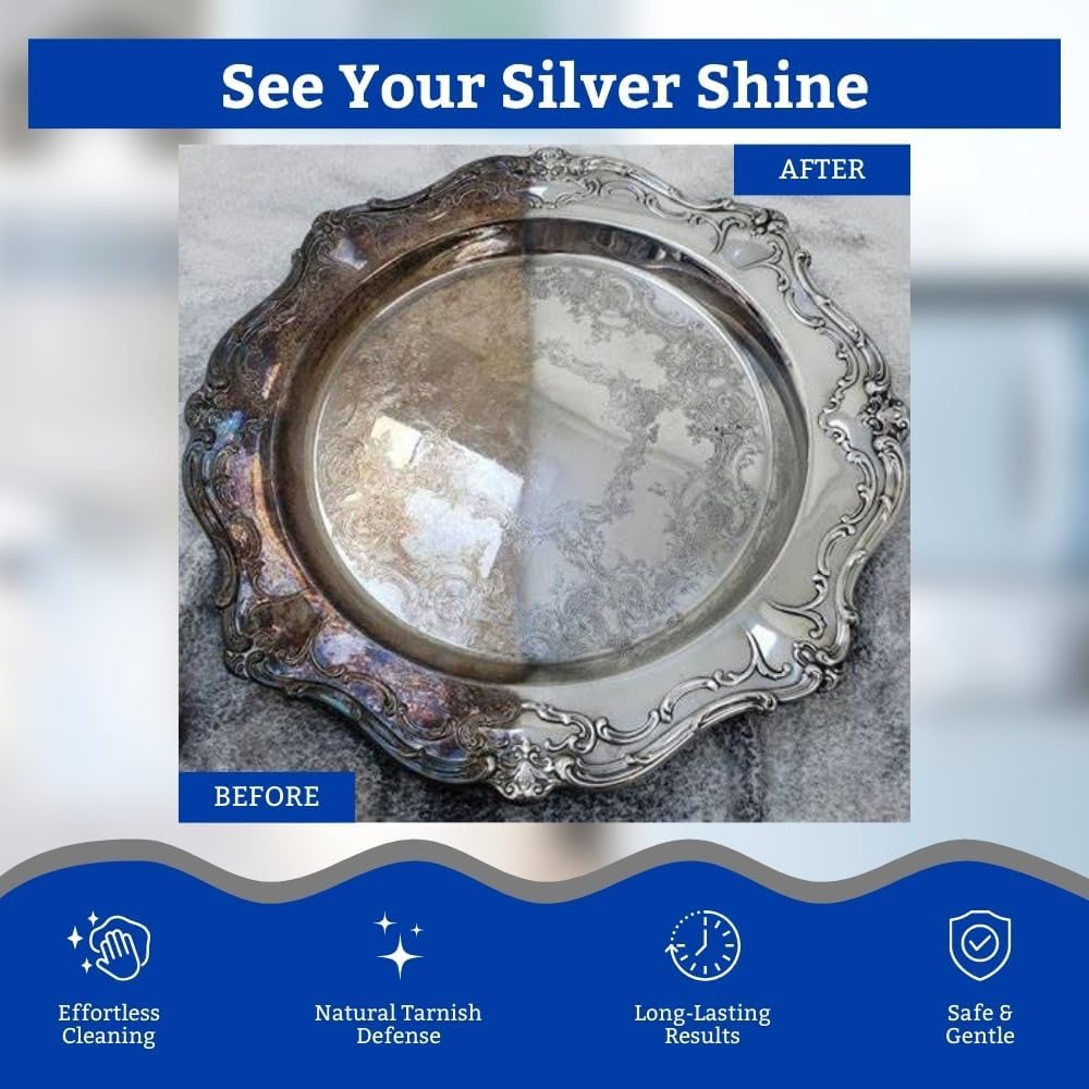 Pure Nest Silver Dip β Instant Silver Cleaner Solution for Jewelry, Utensils, Coins, Idols & Ornaments | Removes Tarnish & Restores Shine 4