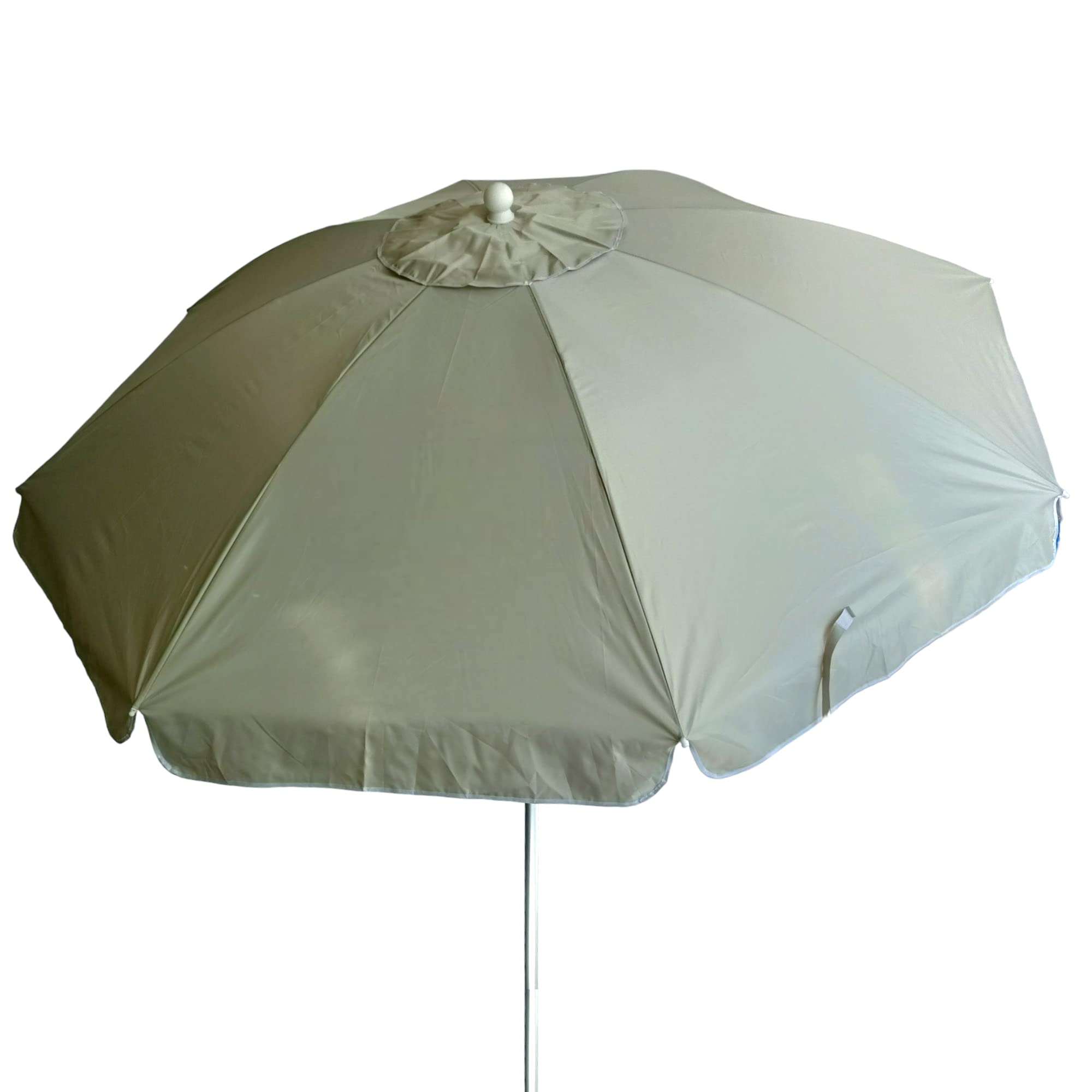 Pincho Sombrilla 240 cm Tela de poliéster con Protección Solar UPF50+ (bloquea 99% de Rayos UV),Sombrilla de Playa/jardín de Aluminio de 2,4 m de diámetro.