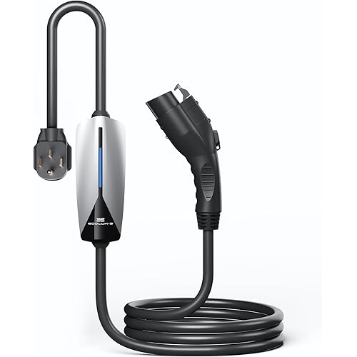 Level 2 EV Charger J1772 Portable Electric Vehicle (EV) Charger 240V 32A 7.2kW with 25ft Charging Cable, NEMA 14-50 Plug, Electric Car Charging Stations