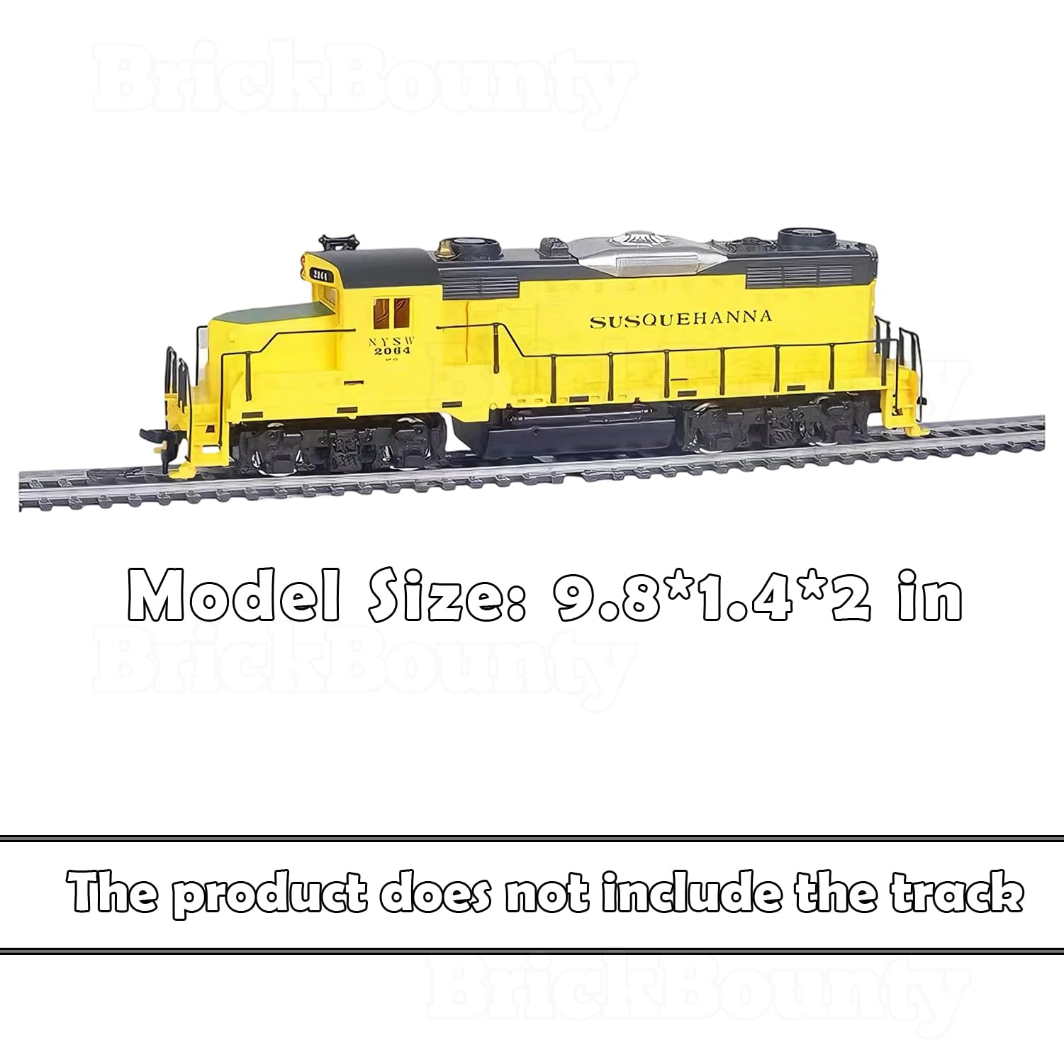 HO Scala Train Locomotive, 1:87 Power Train Locomotive Compatibile con tutte le ferrovie HO Model, Collezione & Regalo di Natale per gli appassionati di treni in miniatura (96200)
