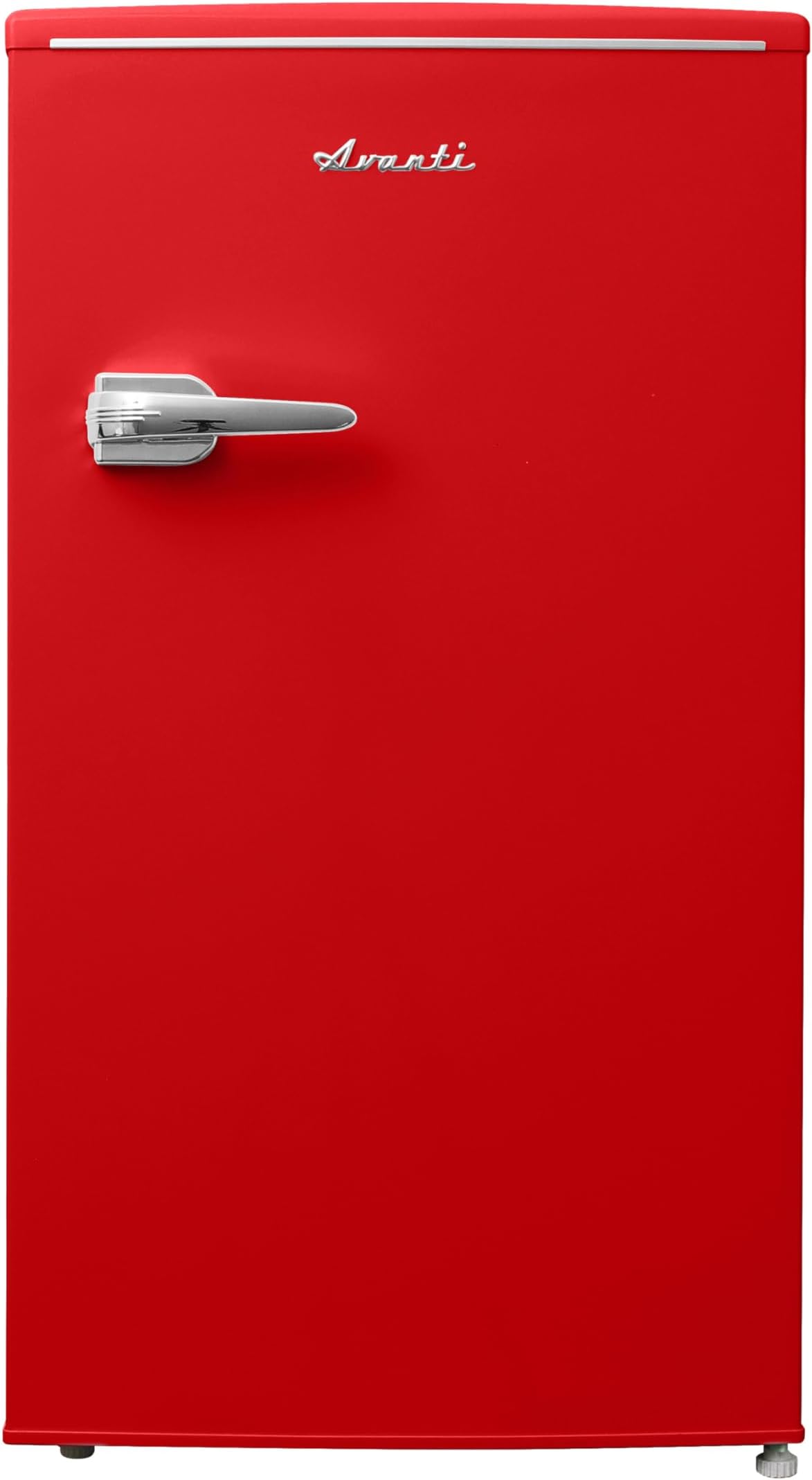 Avanti Mini Fridge Retro Design Compact Refrigerator for Home Office or Dorm, Features Single Door Removable Glass Shelves Manual Defrost and Mechanical Adjustable Temp Control, 3.0-Cu.Ft, Red