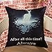 Fjfz After All This Time Always Deer Motivational Sign Inspirational Quote Cotton Linen Home Decorative Throw Pillow Case Cushion Cover for Sofa Couch, Black,18