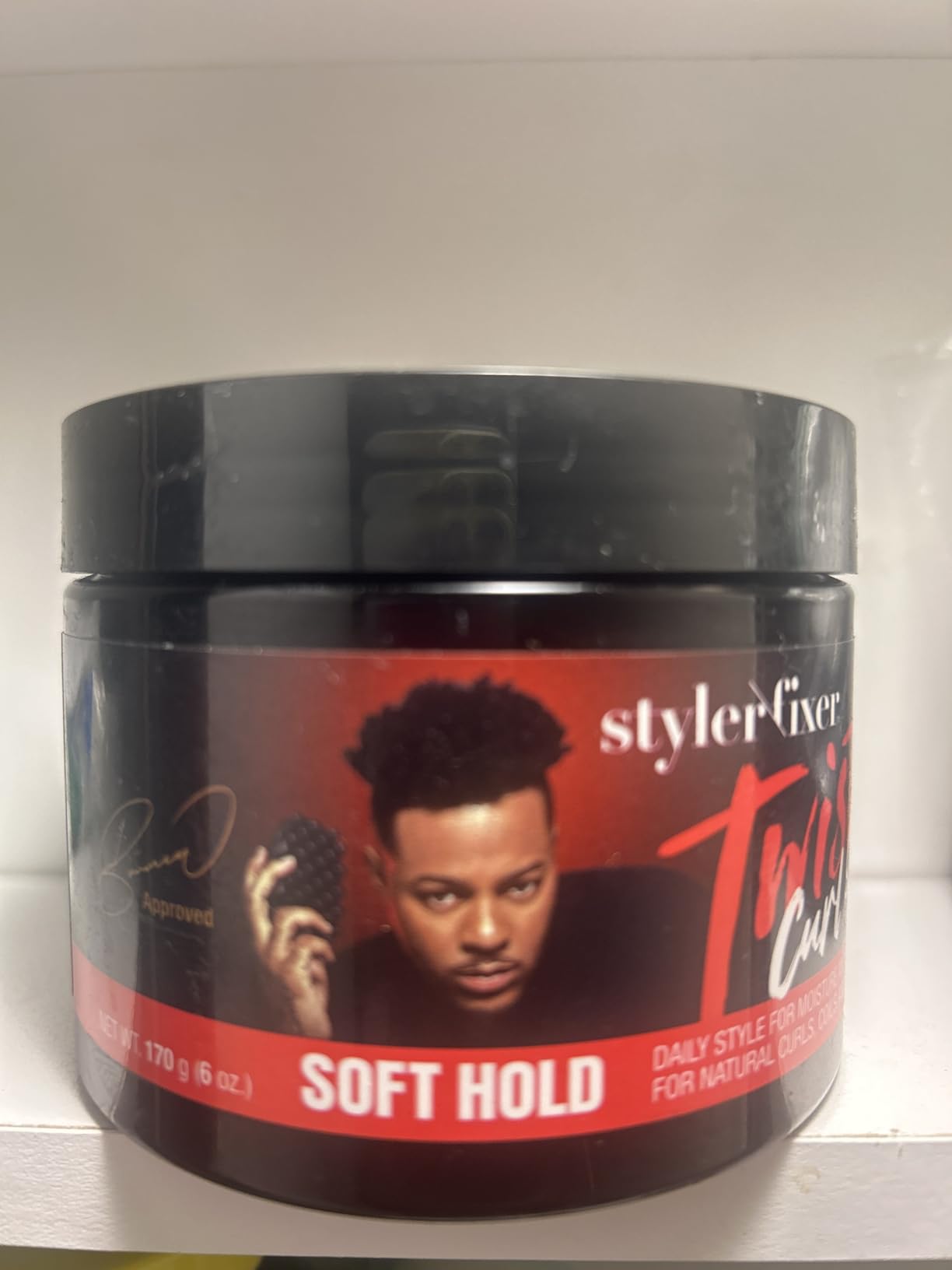 RED by Kiss X Bow Wow Styler Fixer Twist Curl Gel, Soft Hold for Afro Hair, Moisturizing with Coconut Scent, Ideal for 360 Waves & Twists, Nourished and Naturally Shiny