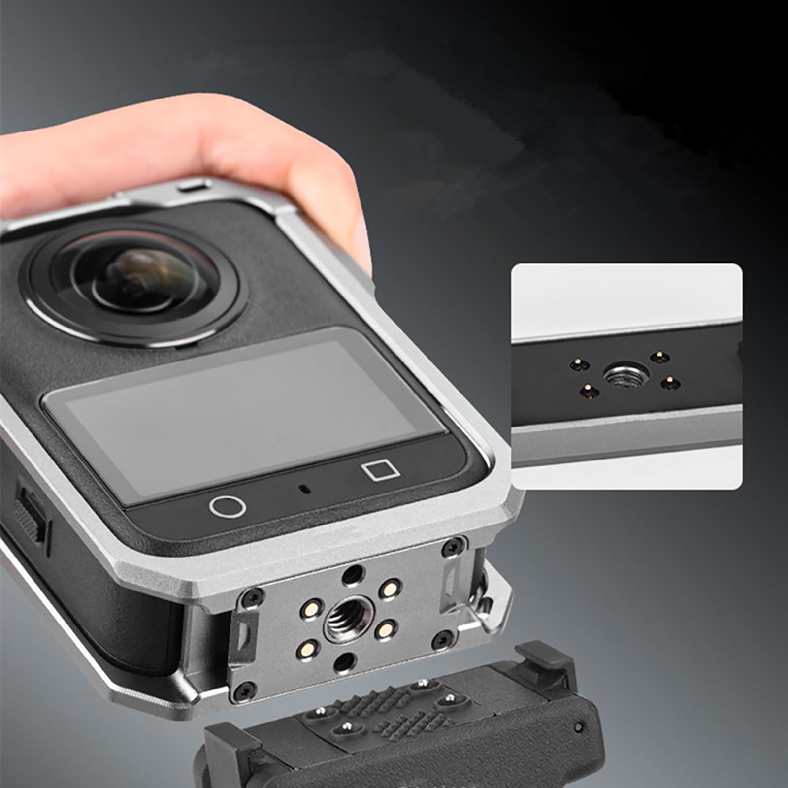 Obudowa kamery ramka osłona kamery, osłona ochronna ze stopu aluminium obudowa ramy ochrona przed upadkiem do kamery sportowej DJI Osmo 360