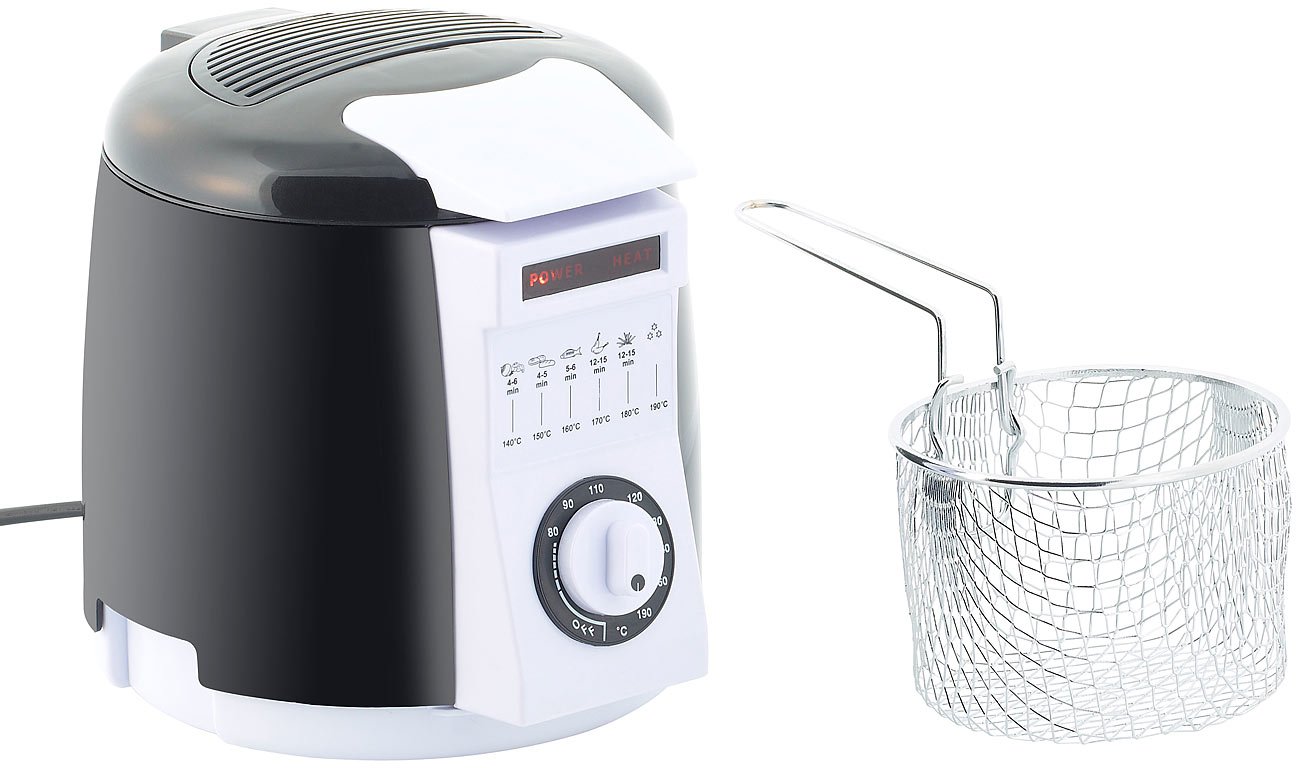 Rosenstein & Söhne Mini-friteuse avec service à fondue - 0,9 L