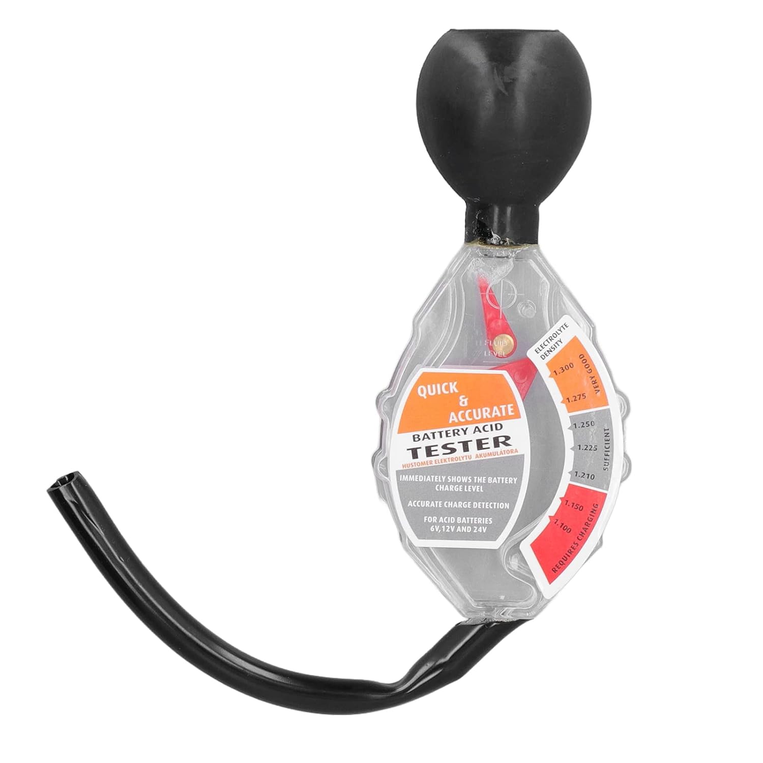 Weojeviy Battery Testing Hydrometer, Universal Car Battery Acid Tester for Precision