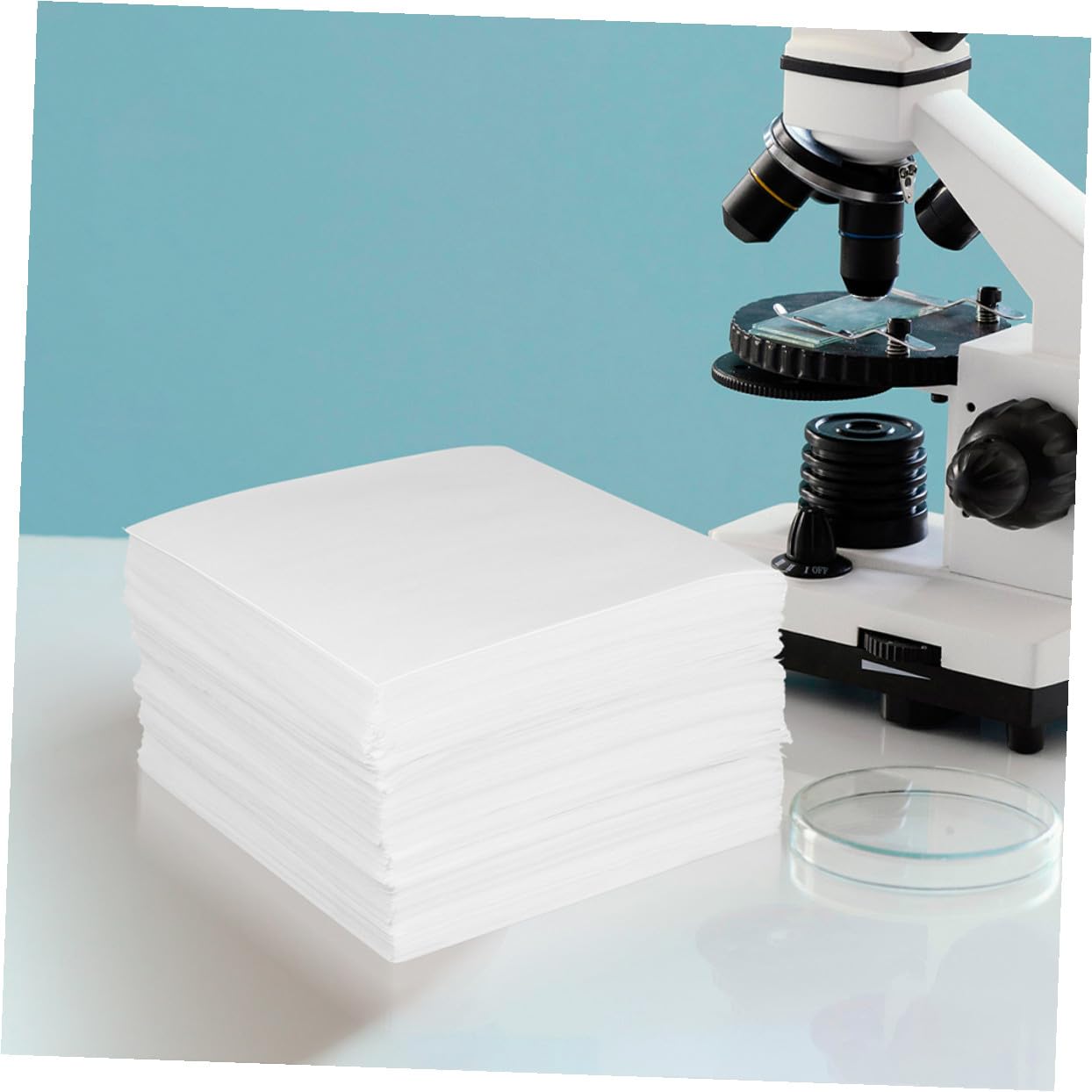 1200 pièces Lingettes Nettoyantes sans Peluches pour Lentilles Lunettes Écrans Délicats et Électronique Fragile Papier Absorbant pour Microscope et Téléphone