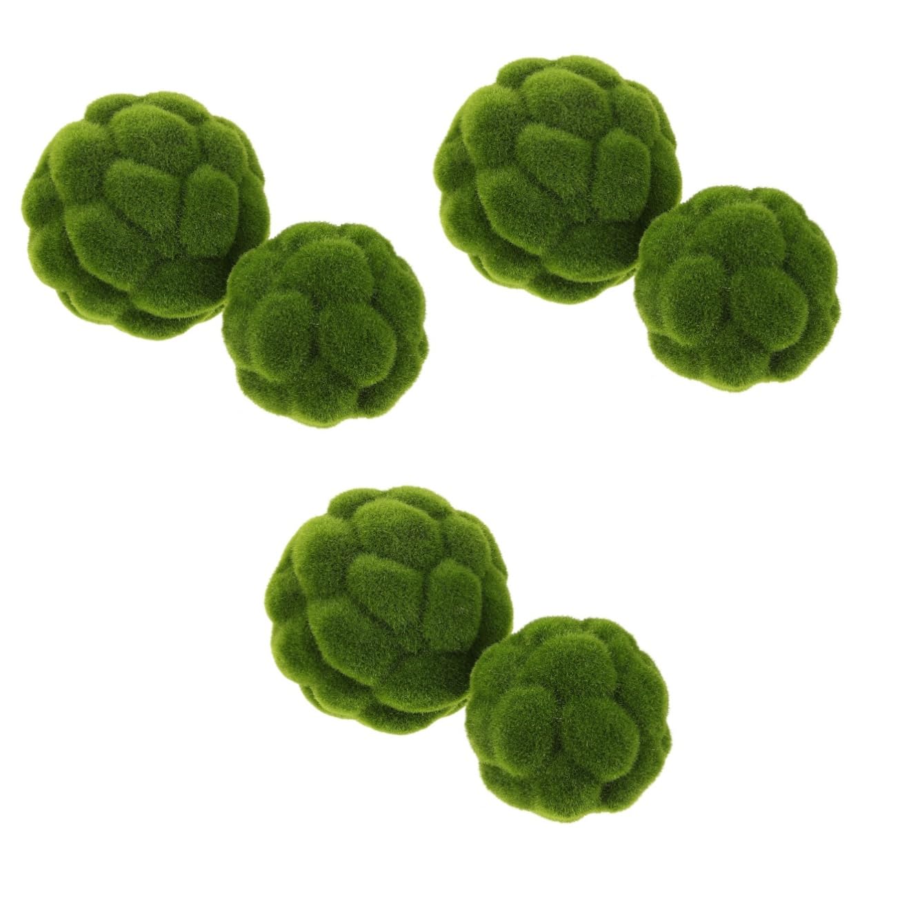 ULTECHNOVO 6 Stck. Künstliche Mooskugeln Dekorative Topiary Bälle für Garten Hochzeit und Party Flexibel und Langlebige Deko für und Außenbereich