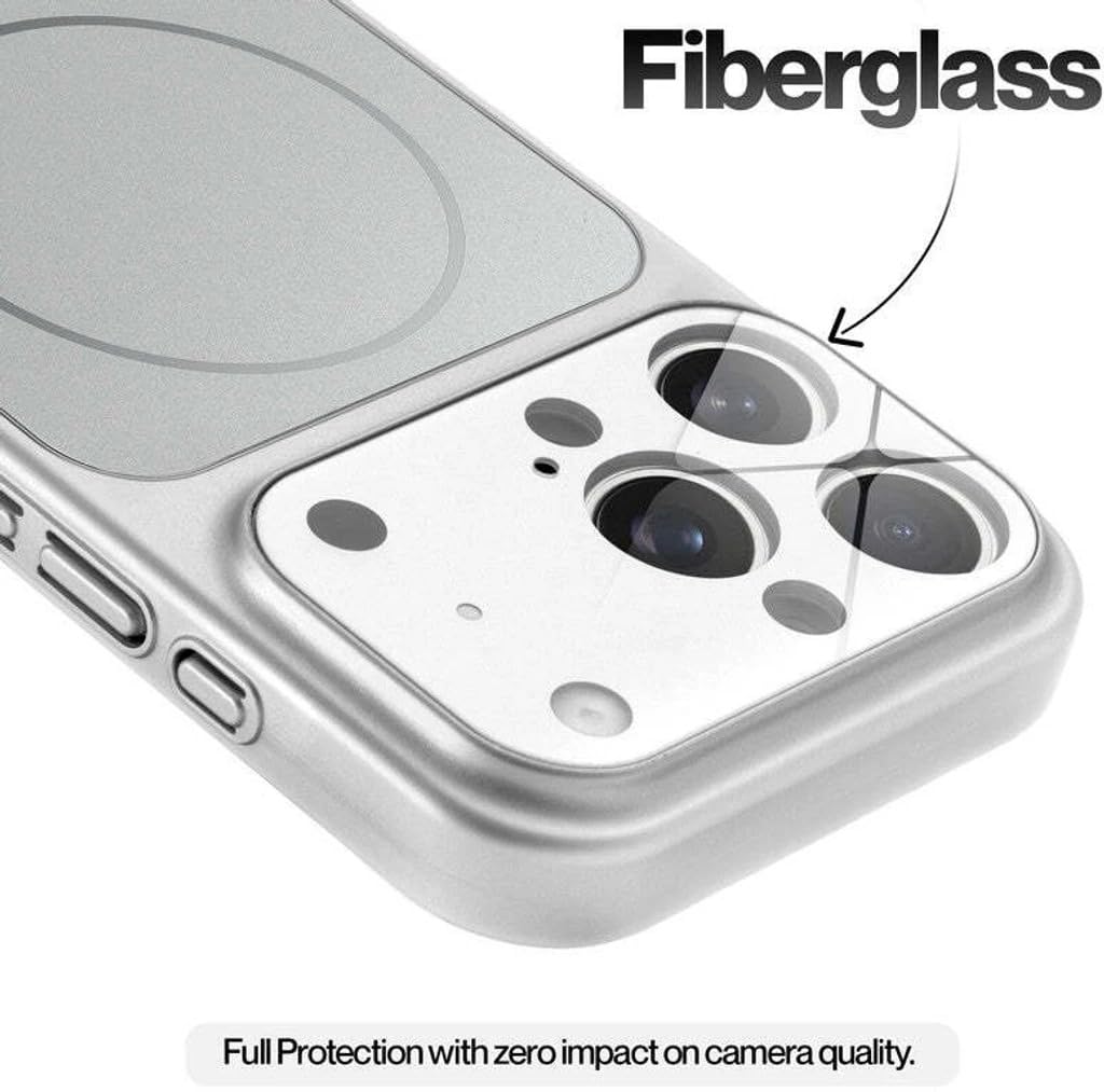 for iPhone 14 Pro Max |Convert to 17 pro /17 Pro Max Style Premium Back Glass Converter Cover Magnetic Case for iPhone 14 Pro Max (Silver) — Amazon image 5