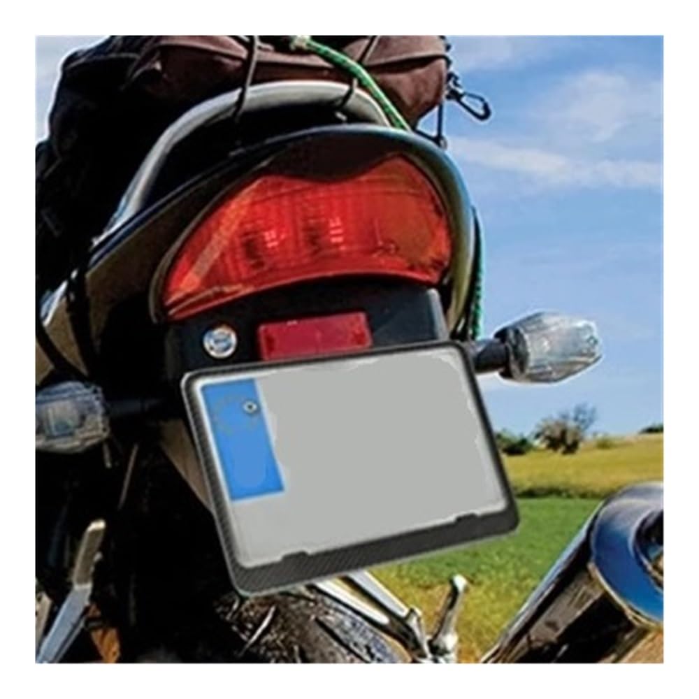 Soportes Matrículas Marcos para Matrícula Delanteros Y Traseros Universales para Motocicleta Soportes para Matrícula Cubierta para Matrícula