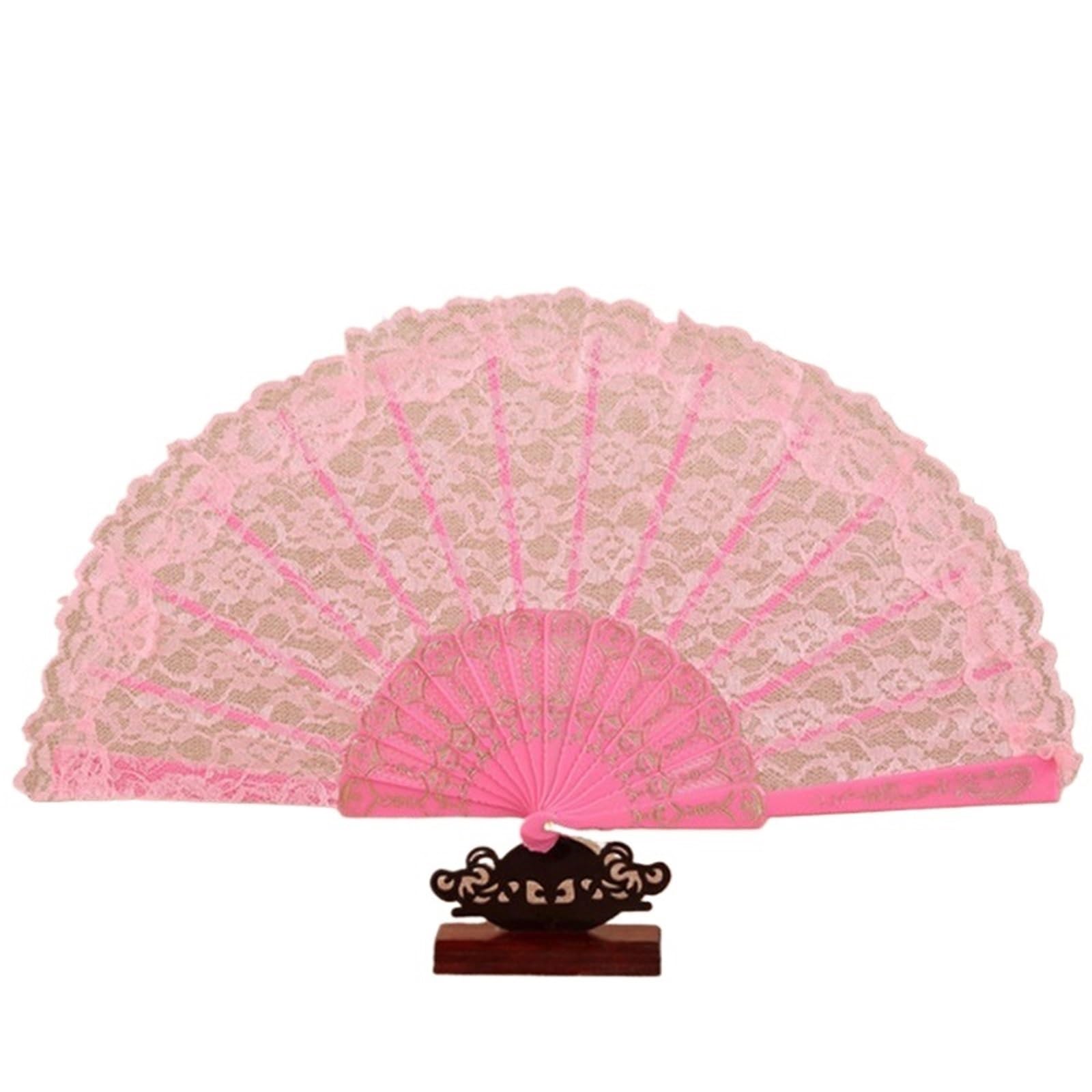 Dcuipg Color5 Vintage Lace Folding Fan For Party