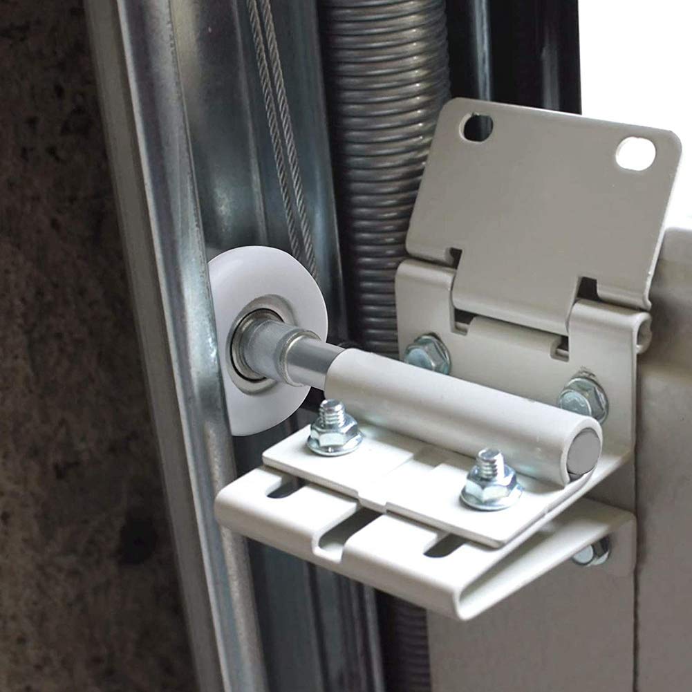 12 Pcs Roulettes de Porte de Garage Ruspela, Rouleau de Porte de Garage en Nylon à Roulement 6200ZZ pour Portes de Garage Résidentielles et Commerciales