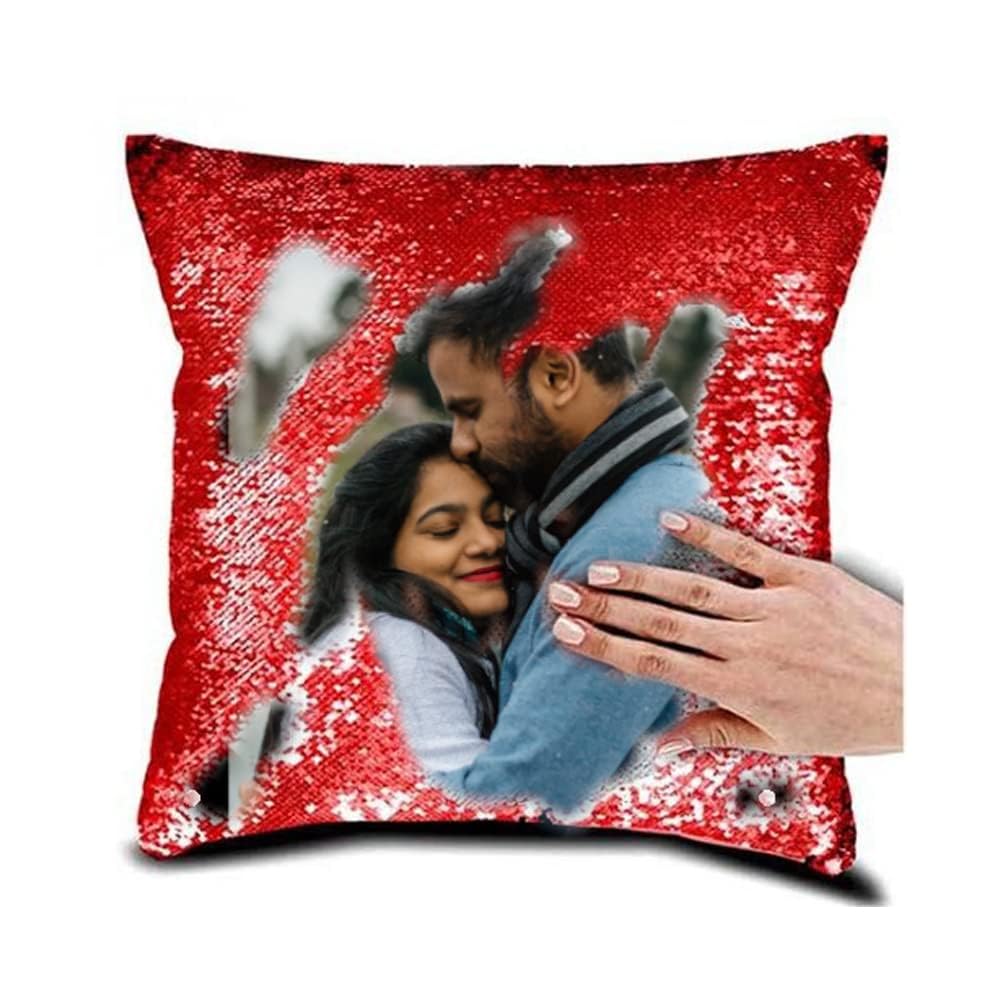 MUSHA Customized Magic Pillow Heart, Square Shape (Pink) (Heart)