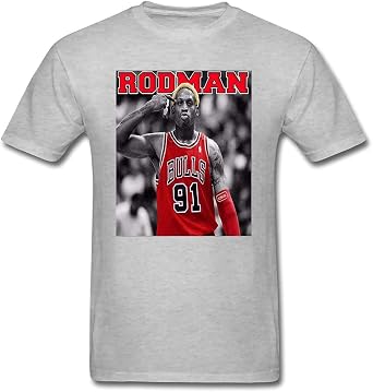 Dennis Rodman Worm Basketball Player Chicago Bulls T-Shirt, Mens, Short Sleeve, Summer Clothes, Womens, Cotton, Tee, Round Neck, Thin, Breathable, Comfortable, Cotton, Fashionable, Popular,