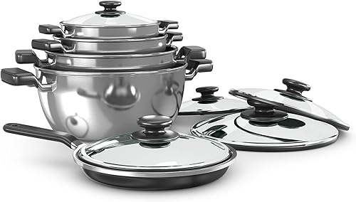 Miniatura 5 de MECCANIXITY Mango lateral de repuesto para sartén de acero inoxidable, mango de olla de freír, color negro, plateado, 2.953 x 2.953 in, paquete de 4