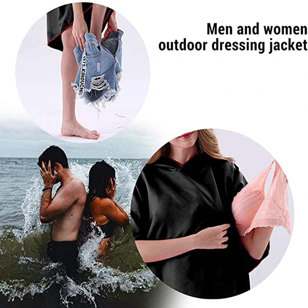 LYINGTAO Poncho De Surf Microfibre Imprimé 3D - Capuche Et Séchage Rapide, Pour Femme/homme/ado