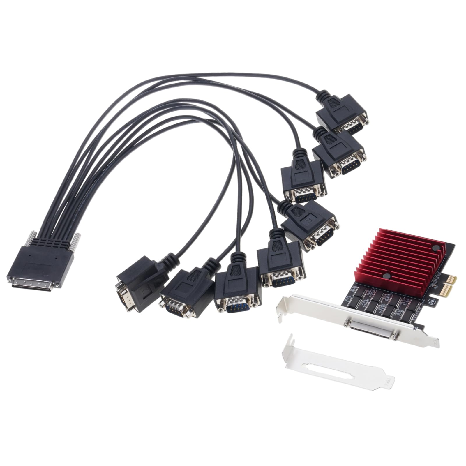 COOLHOOD PCIE a 8 porte RS232 Adattatore di espansione Adattatore di espansione Controller Accessori di espansione del gioco Computer