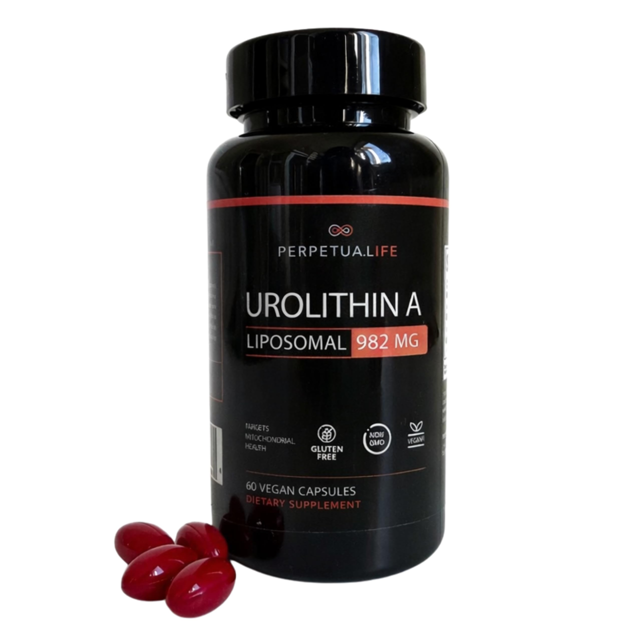 Urolitina A Liposomal 1000 mg – Capsule di melograno ad alto dosaggio – Mitocondri e salute cellulare – Testato indipendentemente ISO 17025 – 60 capsule