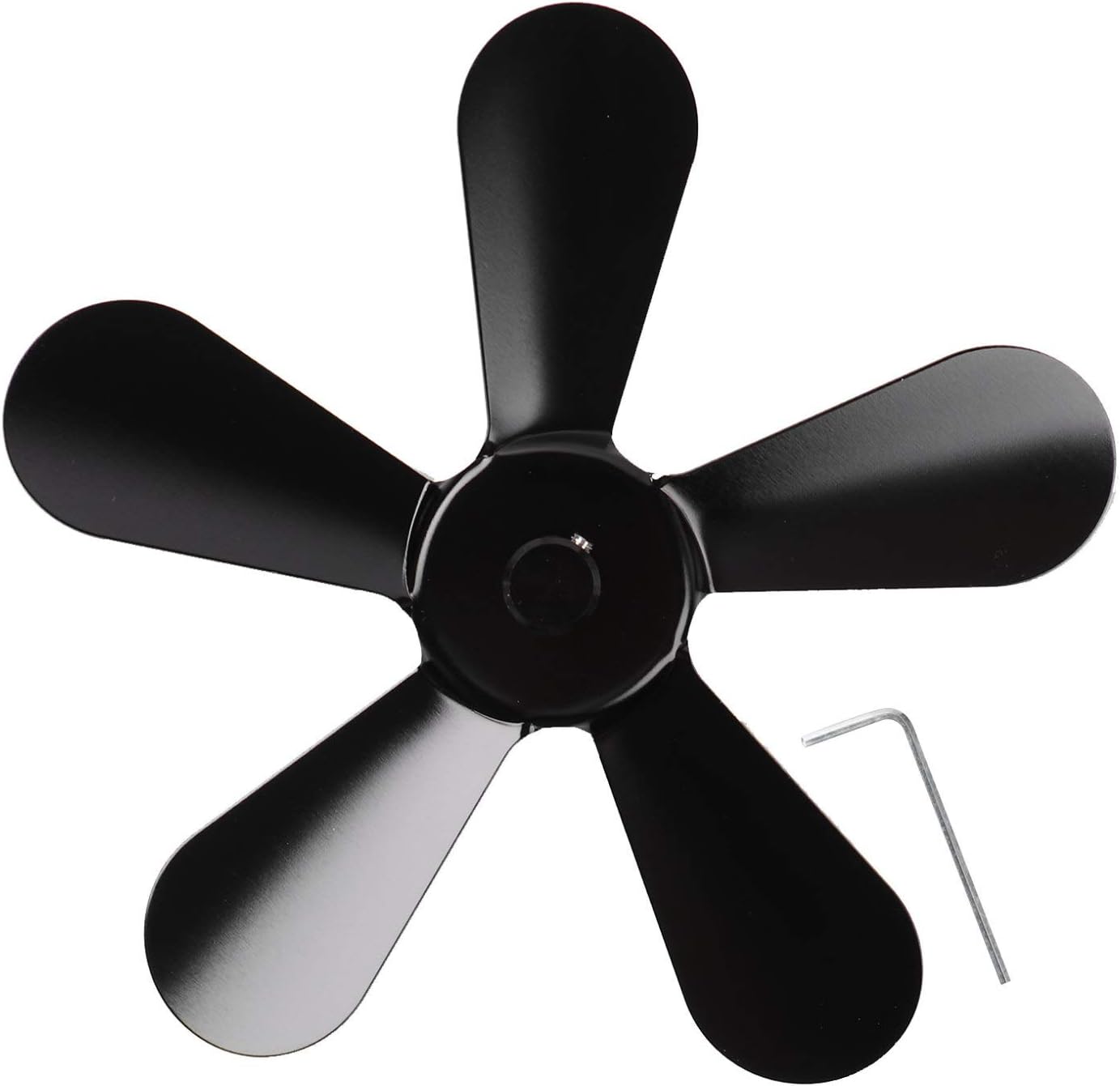 Freebily Aluminum Five Leaf Fireplace Fan Blades for